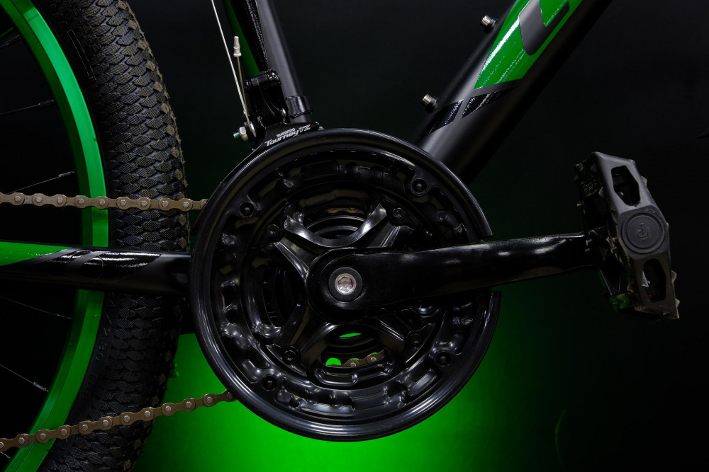 Lorak Dynamic 24 18sp Матовый Чёрный/Зелёный