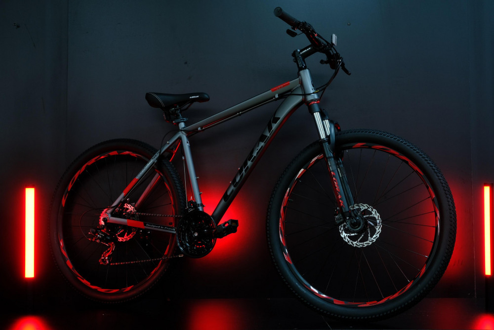 Lorak LX3 Матовый Серый/Красный рама 17 (на рост 155-173)