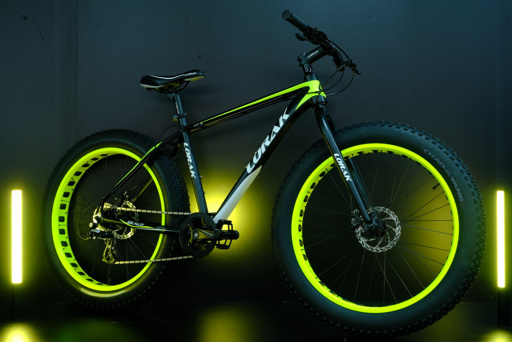 LORAK FAT SE Матовый Чёрный/Жёлтый рама 19 (на рост 171-182)