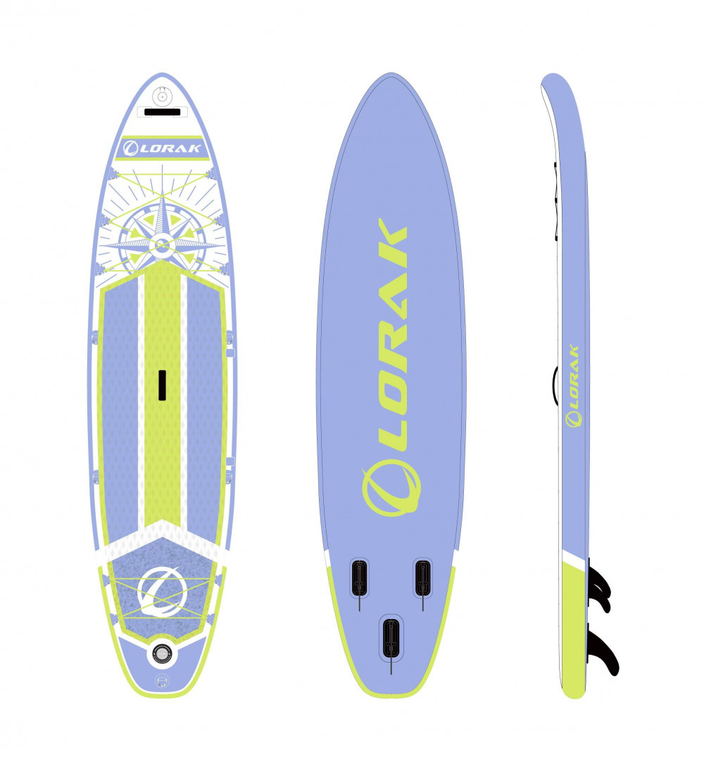 Сапборд Lorak 913 (350*84*15) сиренево-зелёный, код 77913