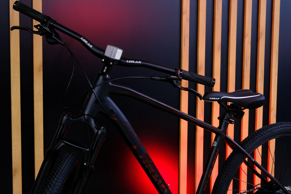 LORAK MT 29 - 3000 Матовый Чёрный/Красный рама 19 (на рост 172-183)